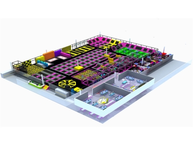 蹦床公园1692平