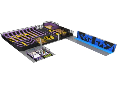 攀岩加蹦床公园900平